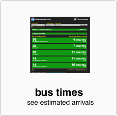 estimated arrival times